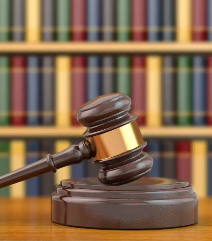 Gavel in courtroom